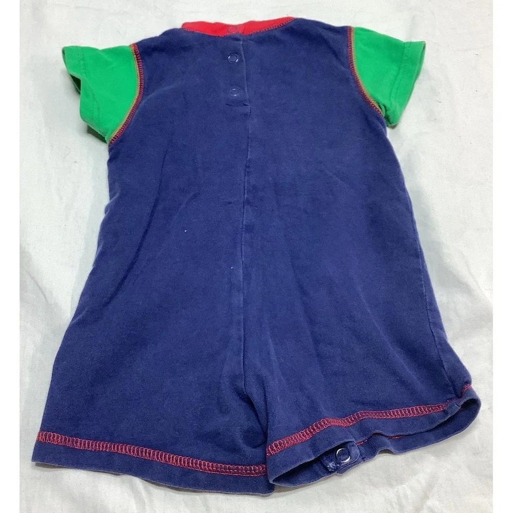 Vintage 90s Disney Babies Mickey Mouse Romper Multicolor boys 3-6 months